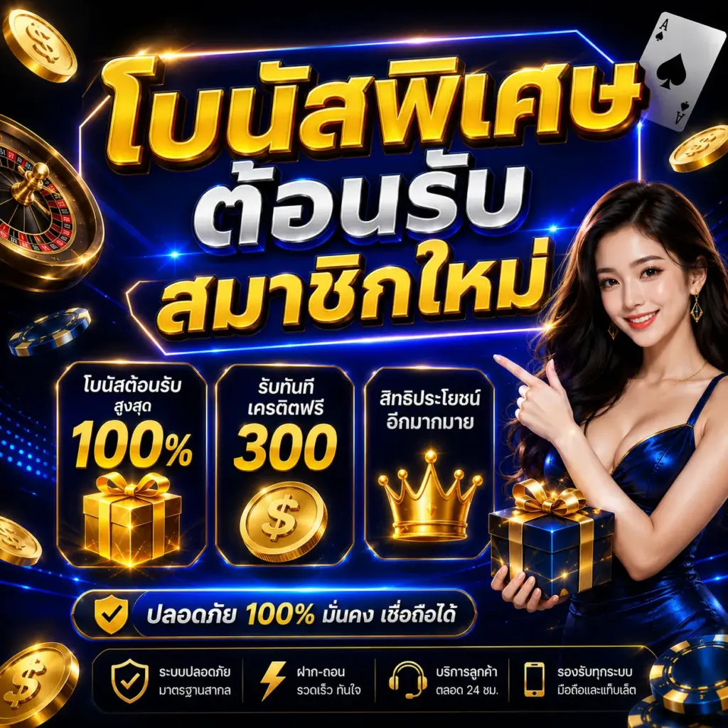 โบนัสพิเศษต้อนรับ สมาชิกใหม่